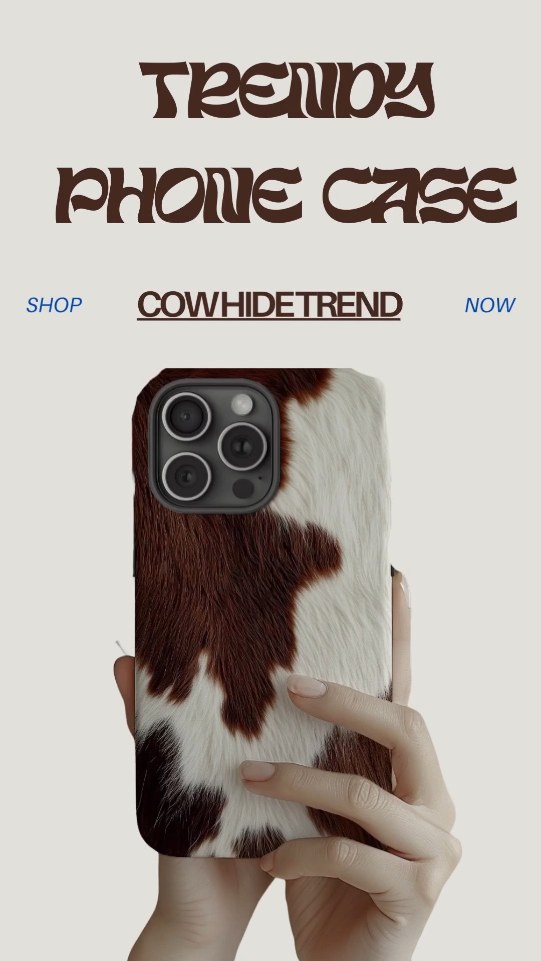 This cowhide-inspired iPhone case is doing all the talking.
Rich texture, neutral tones, and that quiet luxury energy that makes your phone feel like an accessory.
Western meets modern. Effortless. Elevated. 📱✨

Proof that your phone case can be an outfit.
Cow print, luxe texture, and neutral perfection — it’s giving cool girl with taste.



#LTKFindsUnder50 #LTKGiftGuide #LTKHoliday
