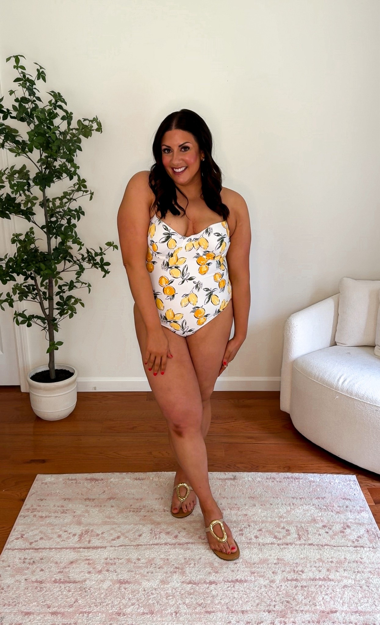 Wearing an XL in this $30 lemon bathing suit! It has great support because of the underwire, padding and adjustable straps! 

#LTKSwim #LTKFindsUnder50 #LTKMidsize