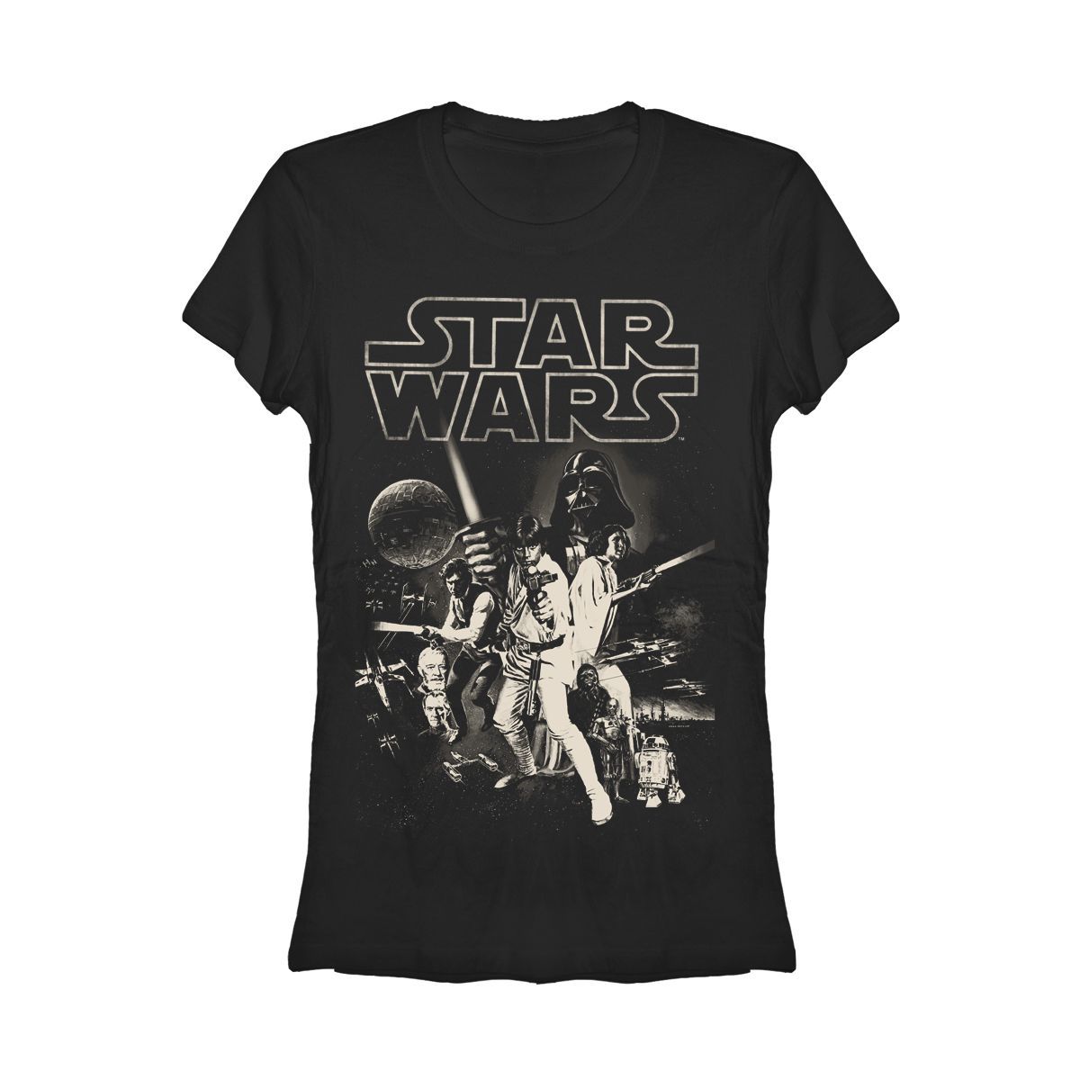 Juniors Womens Star Wars Classic Poster T-Shirt | Target