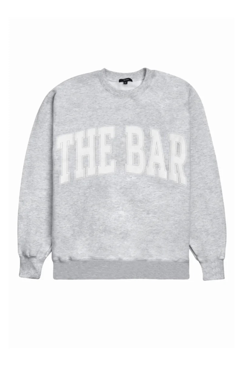 VARSITY SWEATSHIRT LT HEATHER GREY | The Bar