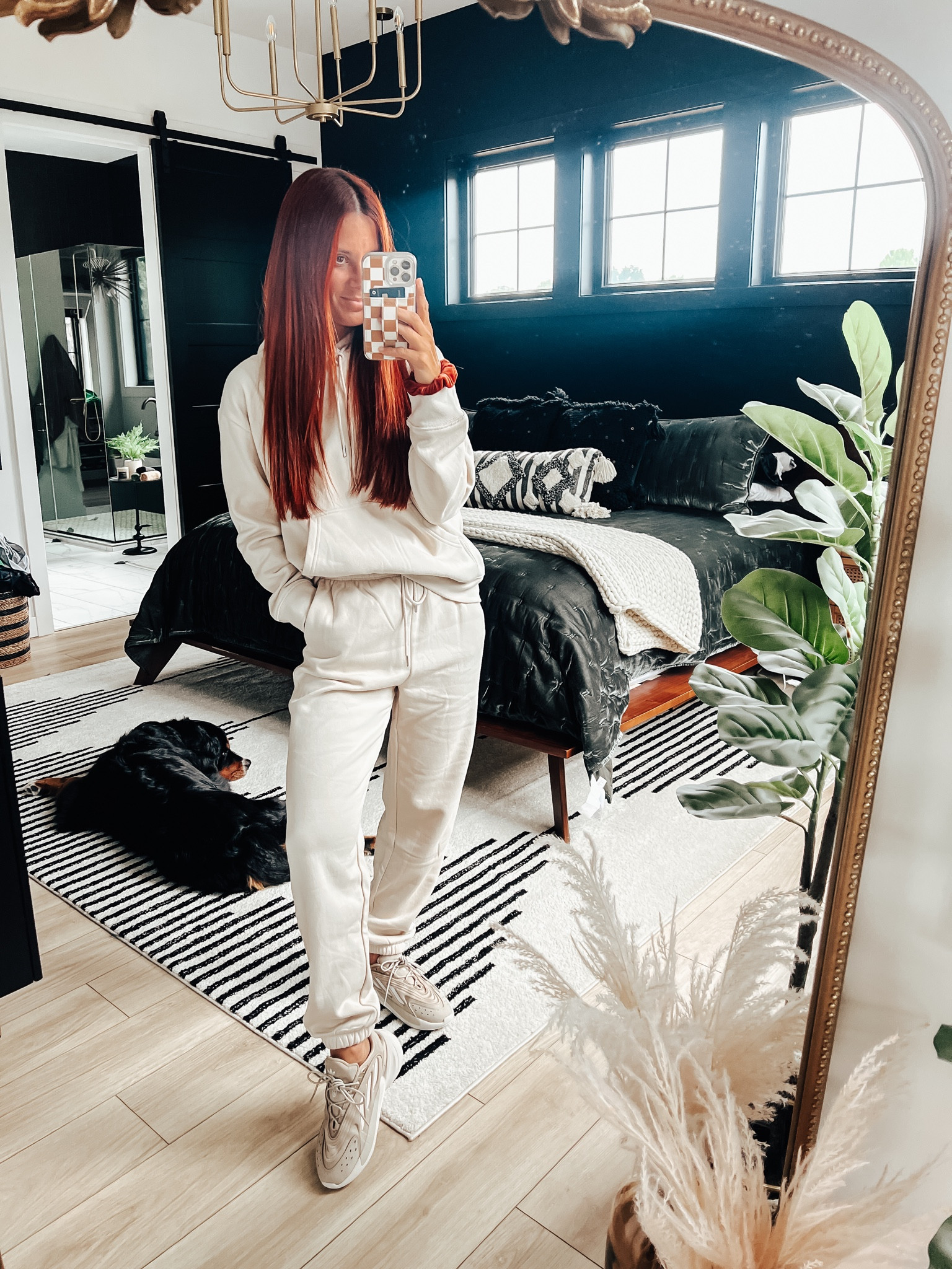 The COZIEST jogger set! Wore this yesterday because it was freezing up here in northern indiana (freezing to me at least) and I threw this on in the afternoon to keep warm. This color is sold out but does come in other colors as well! Paired with my new Adidas Ozelia shoes which are now my second pair of this style and I love them! Have a little bit of a different flair than a regular shoes style. 

#LTKstyletip #LTKunder50 #LTKshoecrush