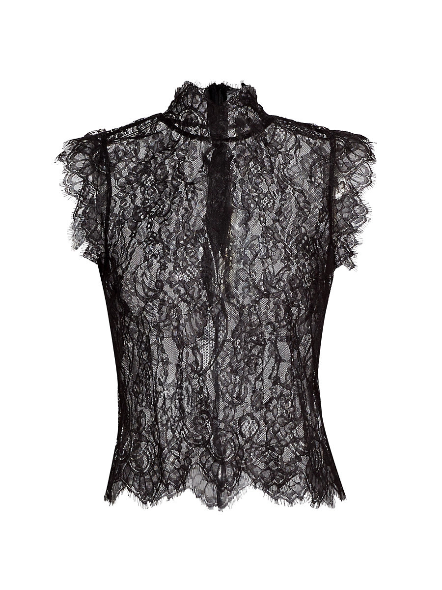 Women's Tours Lace Sleeveless Top - Black - Size Small | Saks Fifth Avenue