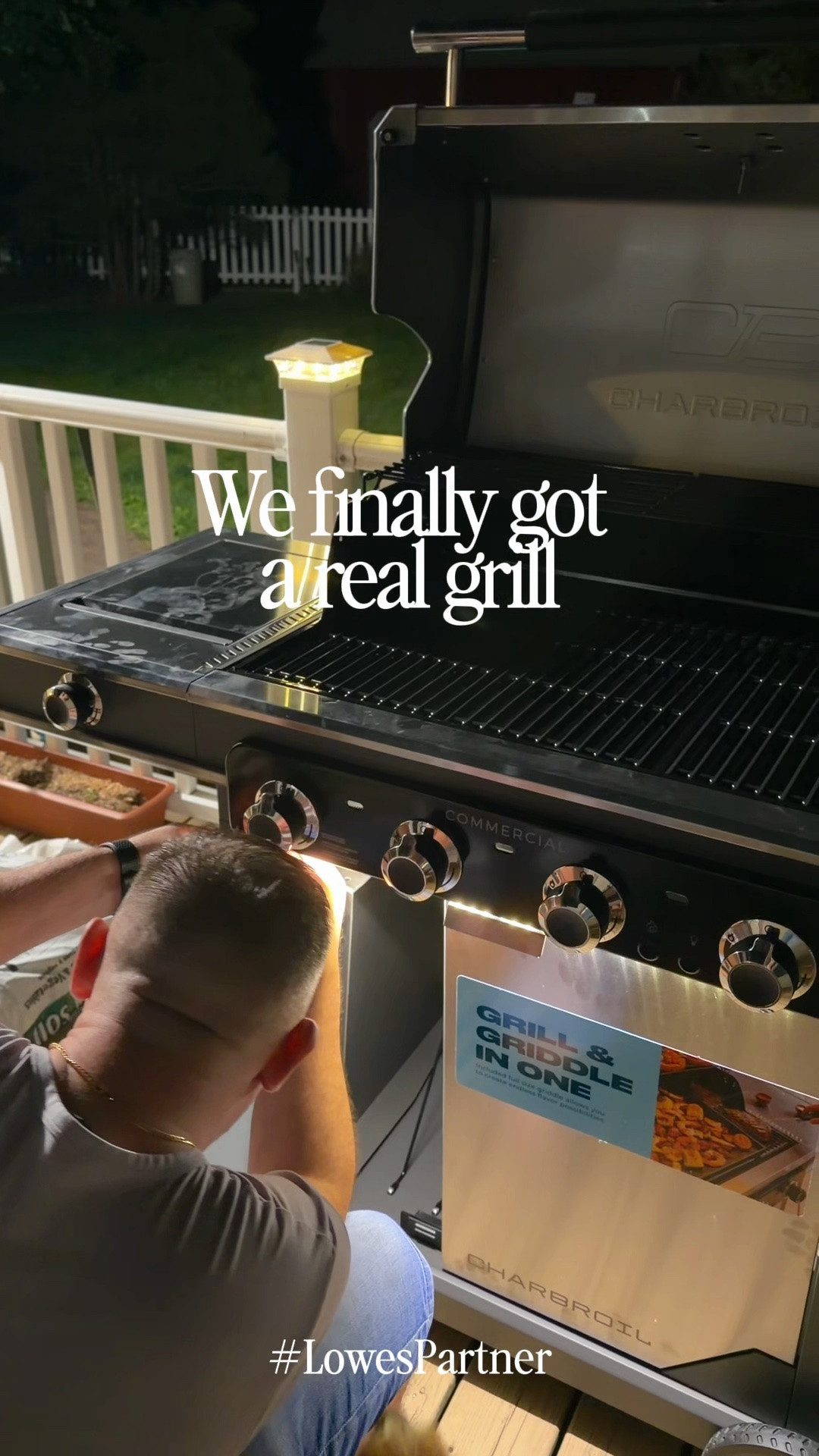 #ad Our backyard just got a serious upgrade and I’m not okay 😭🔥 I’ve been wanting to replace our old grill forever and finally pulled the trigger on the Char-Broil C3 from @lowes  -  and wow, it did NOT disappoint. #LowesPartner
We installed it this weekend and honestly the whole setup feels SO much more functional now.
 #backyardgoals #backyardbbq #grillingseason #outdoorliving #patiolife #homegrill #summergrilling #outdoorsetup #homerefresh #backyardupgrade #patiorefresh #grillingtools #summerready #homeimprovement #lowesfinds

#LTKHome #LTKSeasonal #LTKdayinmylife