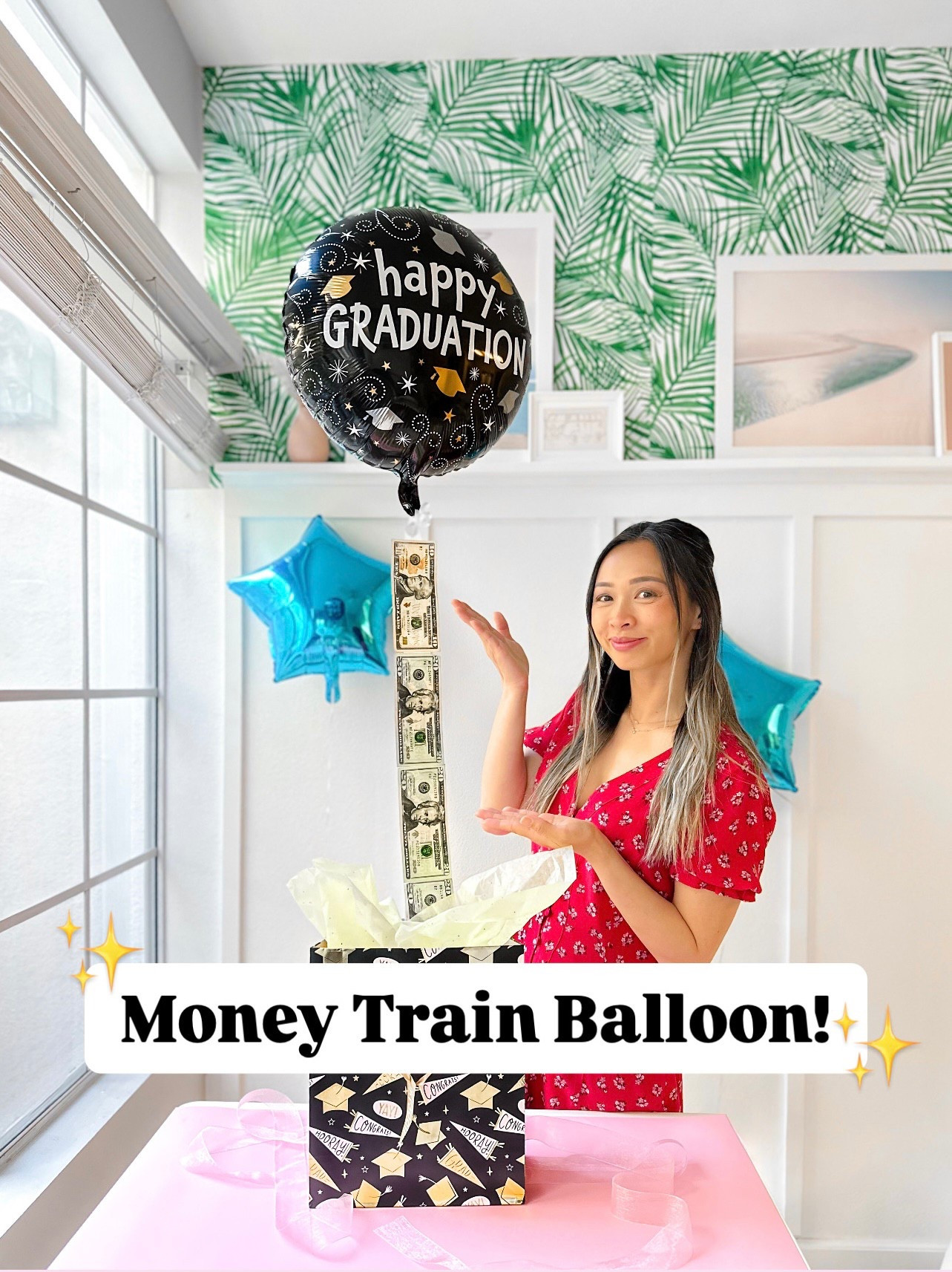 Don’t be lame with those gift cards! Gift money with a balloon instead for your graduate!! 🎓💵
 

#GraduationGiftIdea #graduationgifts #balloonsurprise #moneyballoon #graduationgift #moneytrain #moneygift #graduation2025 #collegegraduation #highschoolgraduation #gradparty 

#LTKFamily #LTKParties #LTKSeasonal