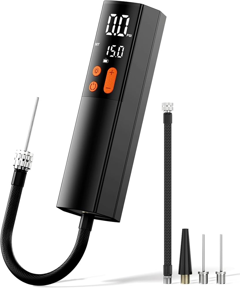 Electric Ball Pump with Inflation & Deflation, 3 Needles & Pressure Gauge(Max 15Psi), Rechargeabl... | Amazon (US)
