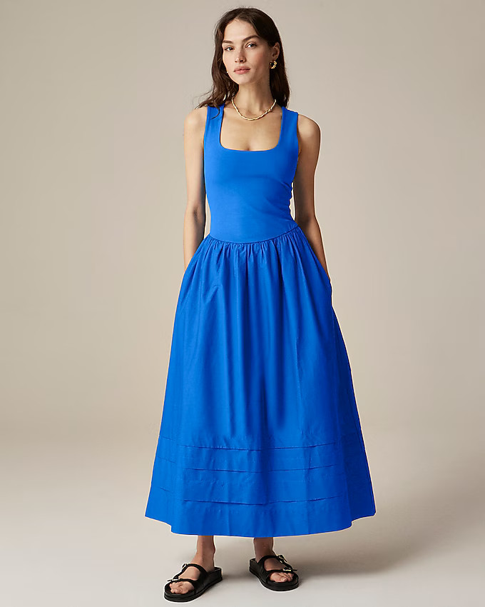 Drop-waist mixy dress | J. Crew US