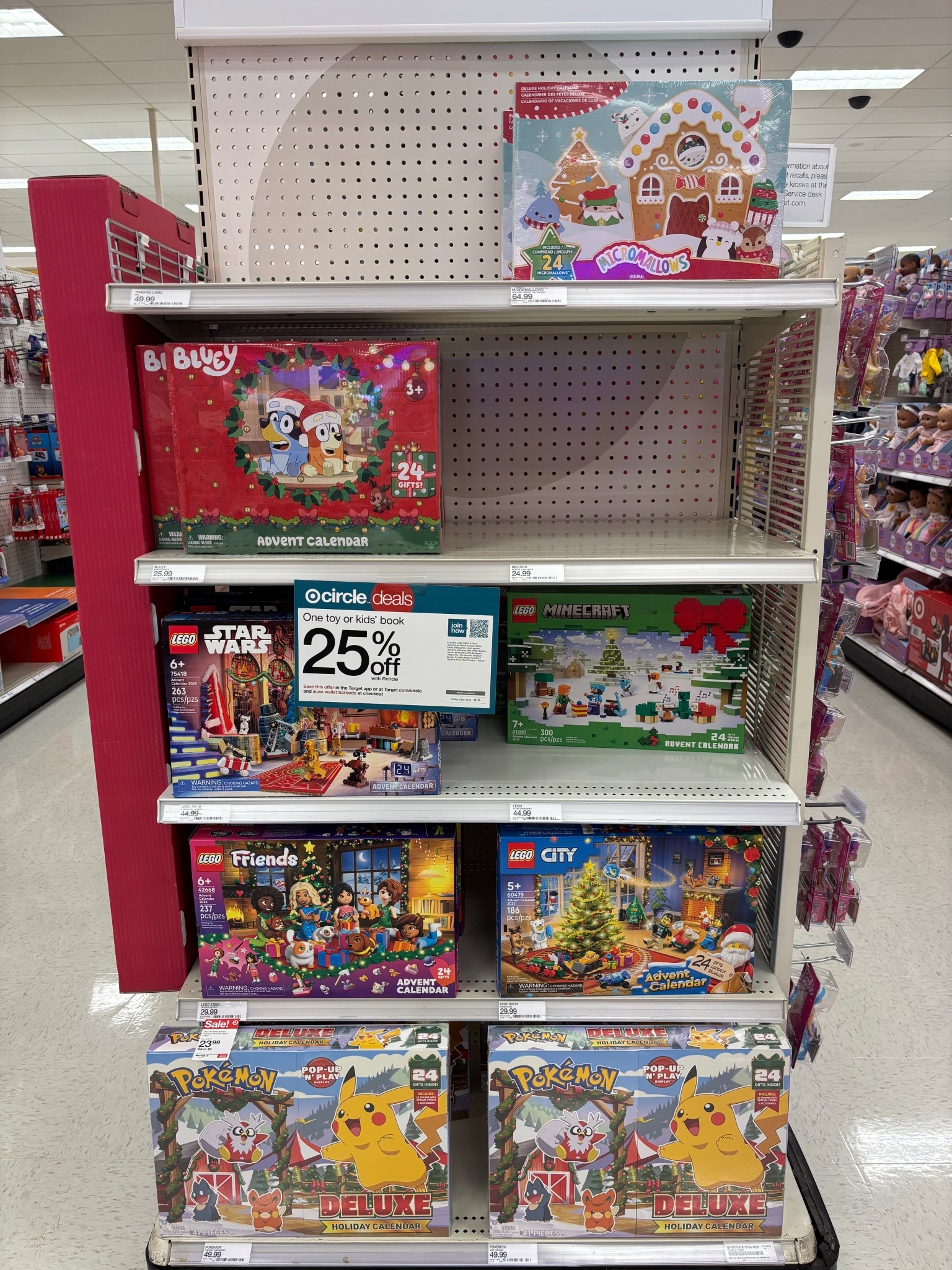 My local target is getting in their kids holiday advent calendars and these are already on SALE! Grab up Bluey advent calendar, Pokemon advent calendar, Lego friends advent calendar, squishmellow advent calendar, Disney minis advent calendar and more! Theres even a Lego Minecraft advent and Star Wars advent too! Kids Christmas, advent calendar, 

#LTKGiftGuide #LTKKids #LTKFamily