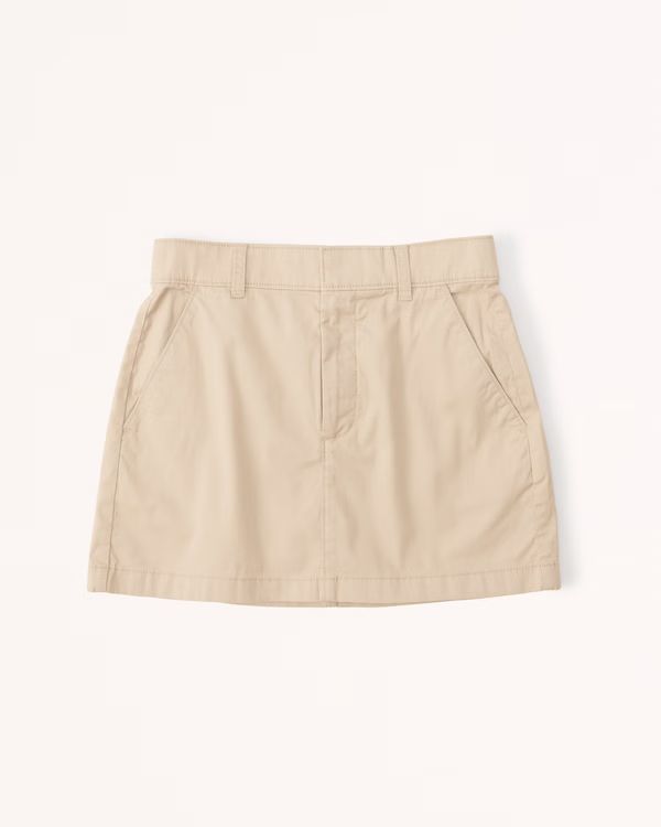 Chino Mini Skirt | Abercrombie & Fitch (US)
