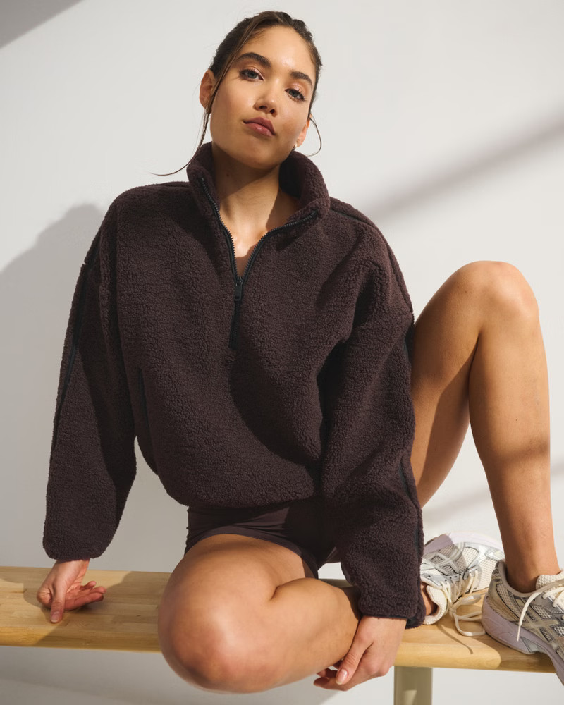 Women's YPB On The Go Half-Zip | Women's Tops | Abercrombie.com | Abercrombie & Fitch (US)
