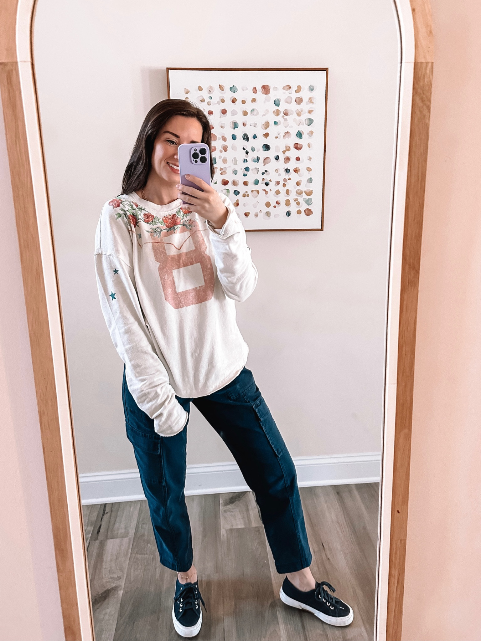 Women’s cargo pants - Walmart
Free People homestead tee
Superga sneakers 

#LTKshoecrush #LTKunder50 #LTKunder100