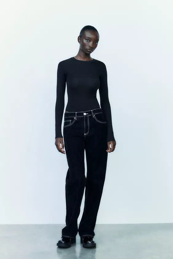 COTTON MODAL BODYSUIT | Zara US