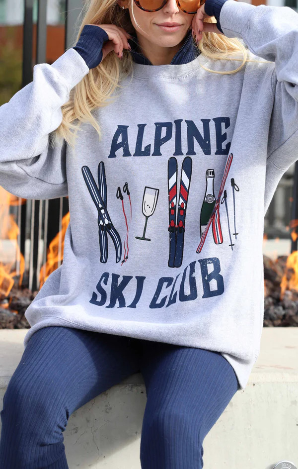 Stanley Sweatshirt ~ Alpine Ski Club Graphic | Show Me Your Mumu