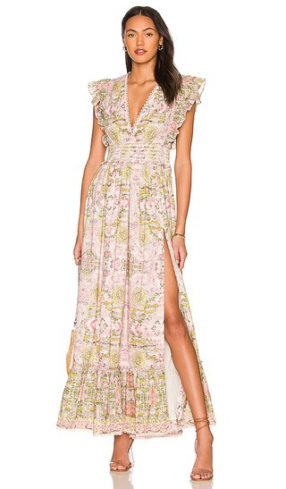 Maya Maxi Dress in Pink & Lime | Revolve Clothing (Global)