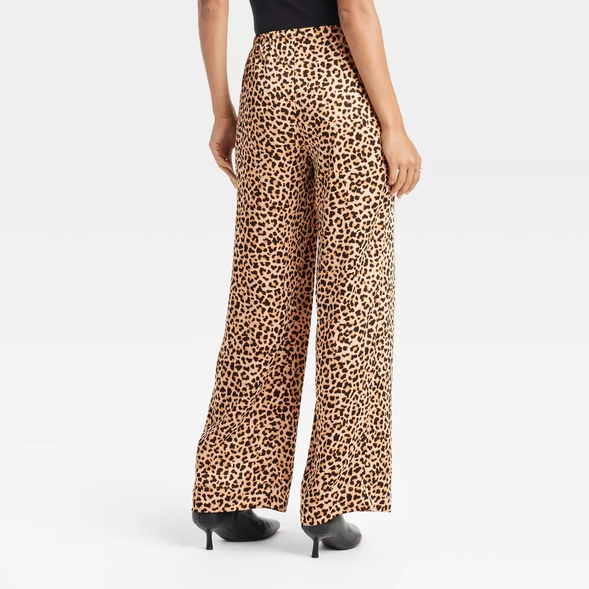 Women's Mid-Rise Straight Leg Satin Pull-On Pants - A New Day™ | Target