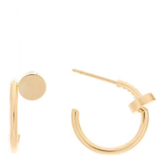 18K Yellow Gold Juste Un Clou Hoop Earrings | FASHIONPHILE (US)