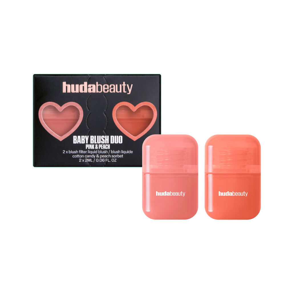 Baby Blush Duo Pink And Peach | HUDA BEAUTY | Huda Beauty UK
