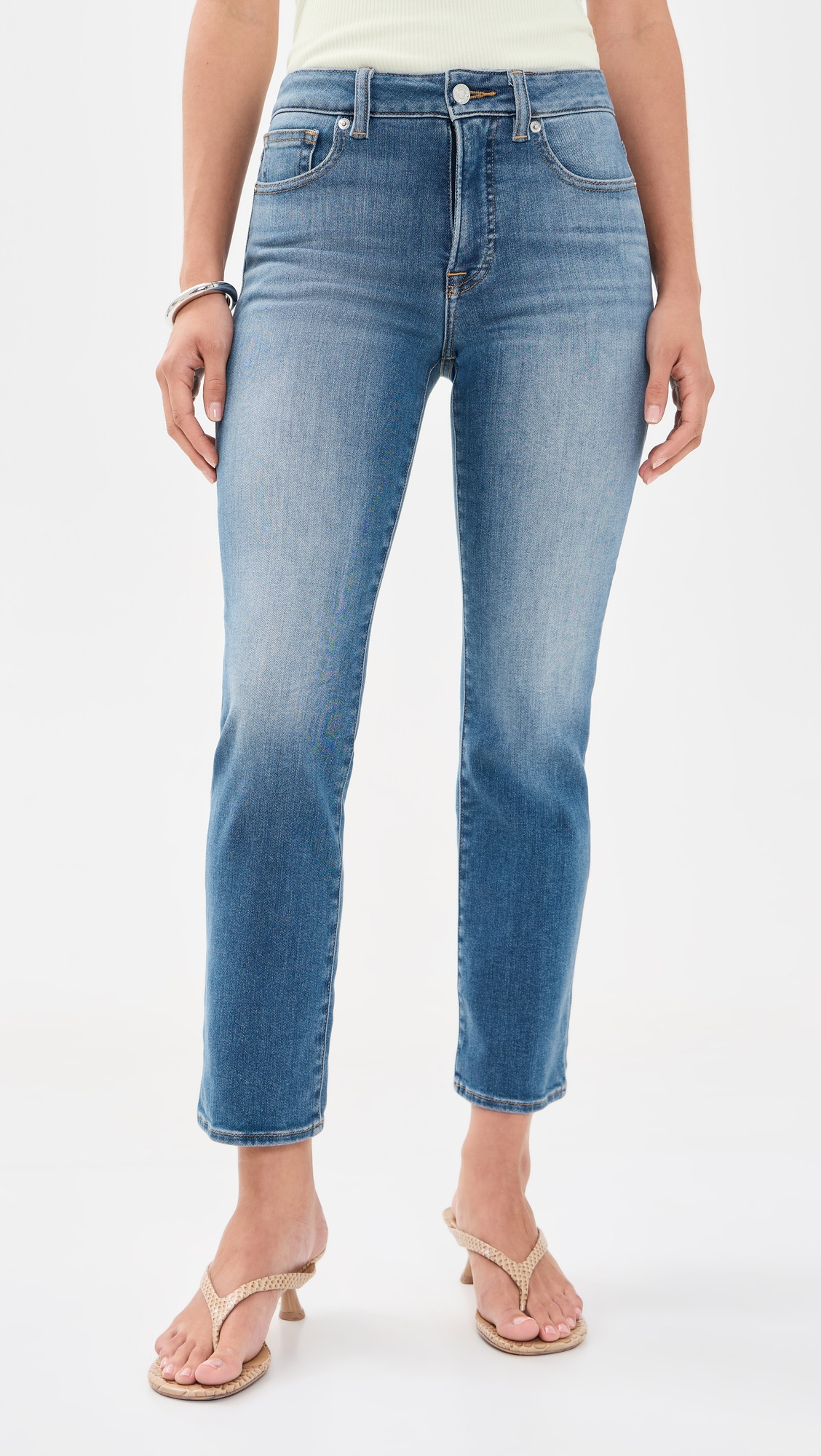 Good American Soft Tech Good Legs Straight Jeans Indigo1327 2 | Shopbop