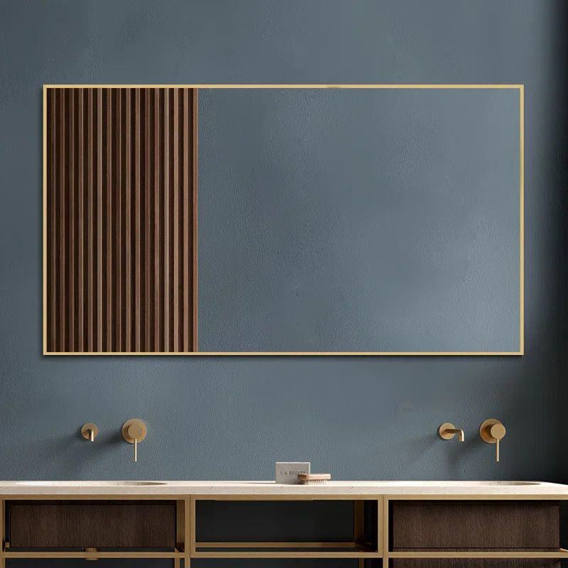 Metal Flat Wall Mirror | Wayfair North America