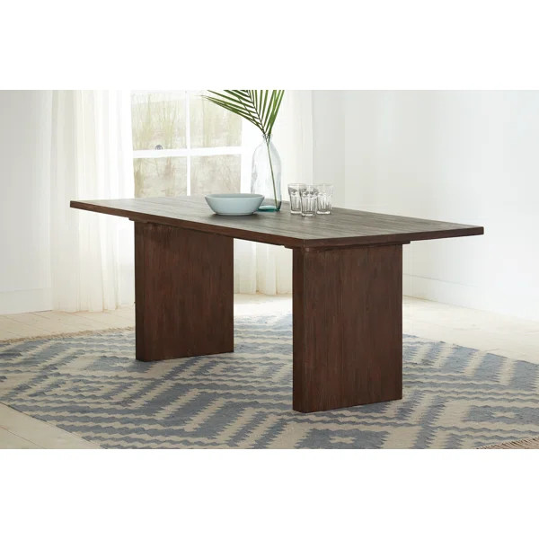 Devonshire 35.75'' Mahogany Solid Wood Dining Table | Wayfair North America