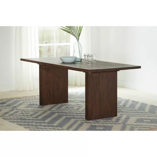 Devonshire 35.75'' Mahogany Solid Wood Dining Table | Wayfair North America