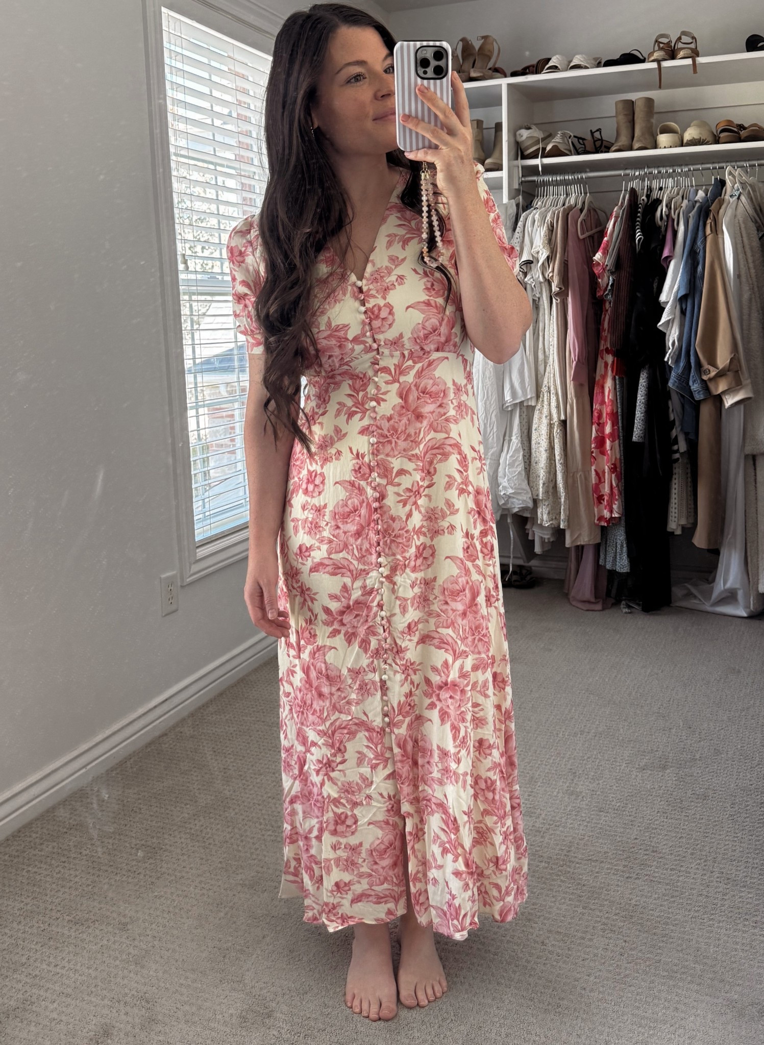 Postpartum and nursing friendly dress! 