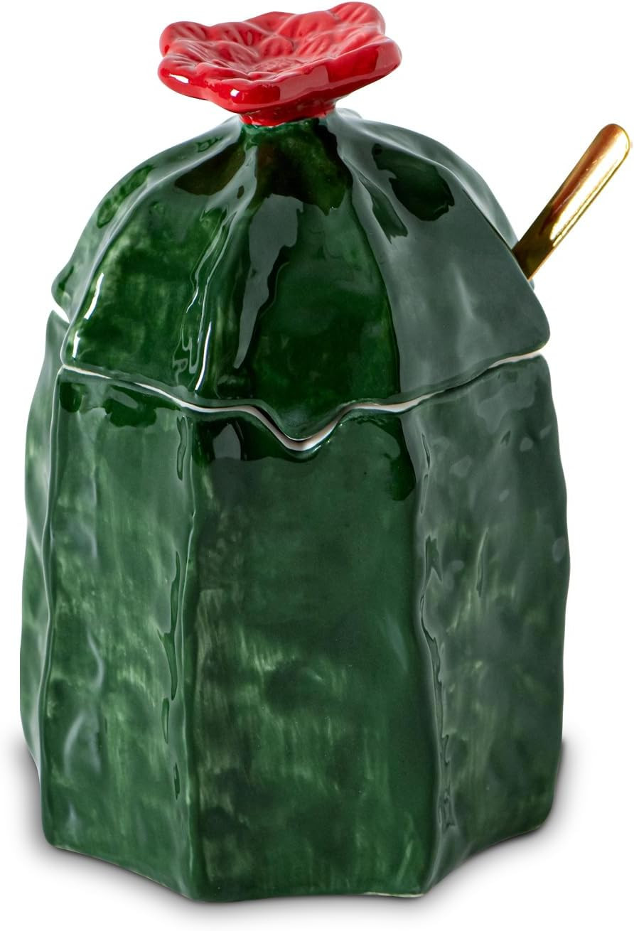 Cactus Sugar Bowl With Lid And Spoon Ceramic Sugar Jar White Sugar Dish With Lid Azucarera–Reli... | Amazon (US)