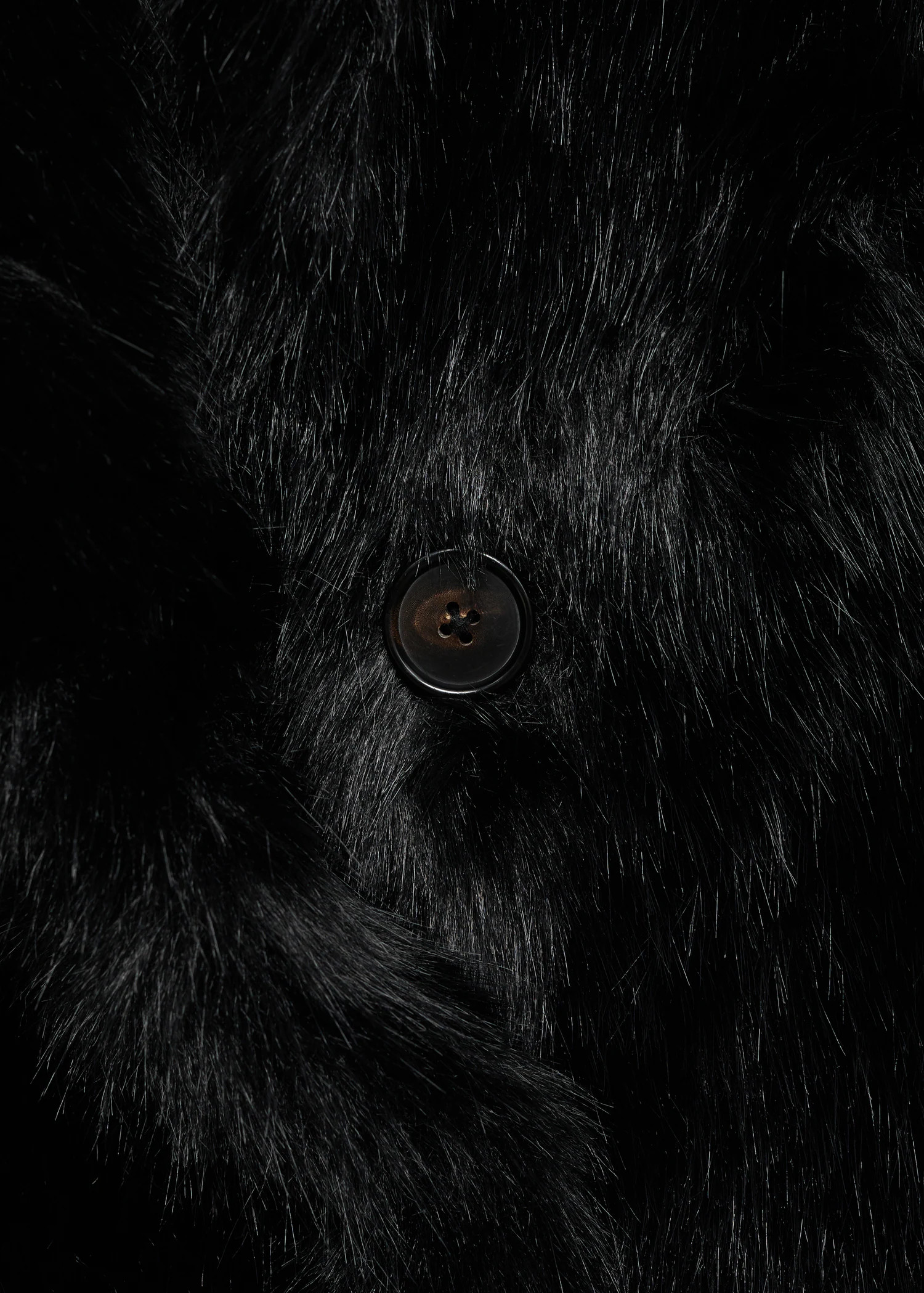 Coat with fur-effect lapels | MANGO (UK)