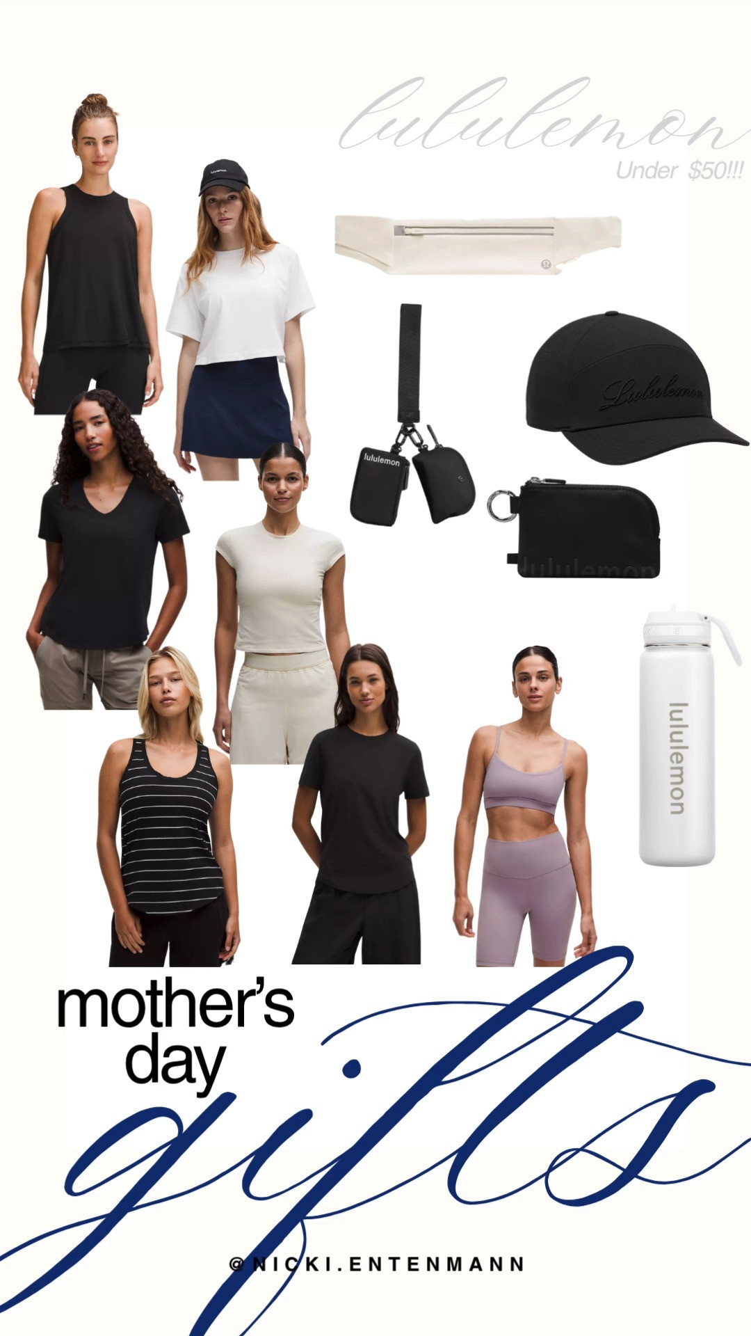 Discover incredible Mother's Day gift ideas from Lululemon with this curated selection of high-quality essentials all under $50. This budget-friendly guide includes versatile pieces like the viral Everywhere Belt Bag, lightweight running hats, and durable glass water bottles. You can also find premium activewear staples such as the Align tank tops and moisture-wicking short sleeve shirts in classic neutral tones. These thoughtful gifts offer the perfect balance of luxury and performance for every mom's daily routine.

#lululemon #mothersdaygifts #giftideasformom #lululemonhaul #activewear #budgetfriendly #giftguide #fitnessmotivation #athleisure #healthylifestyle 

 #LTKMothersDay #LTKmomlife #LTKActive