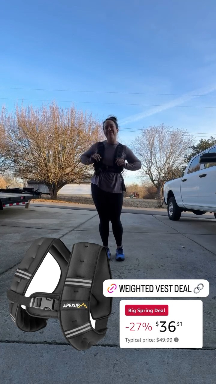 Weighted vest I use for my walks! 

#LTKSaleAlert #LTKActive #LTKWatchNow