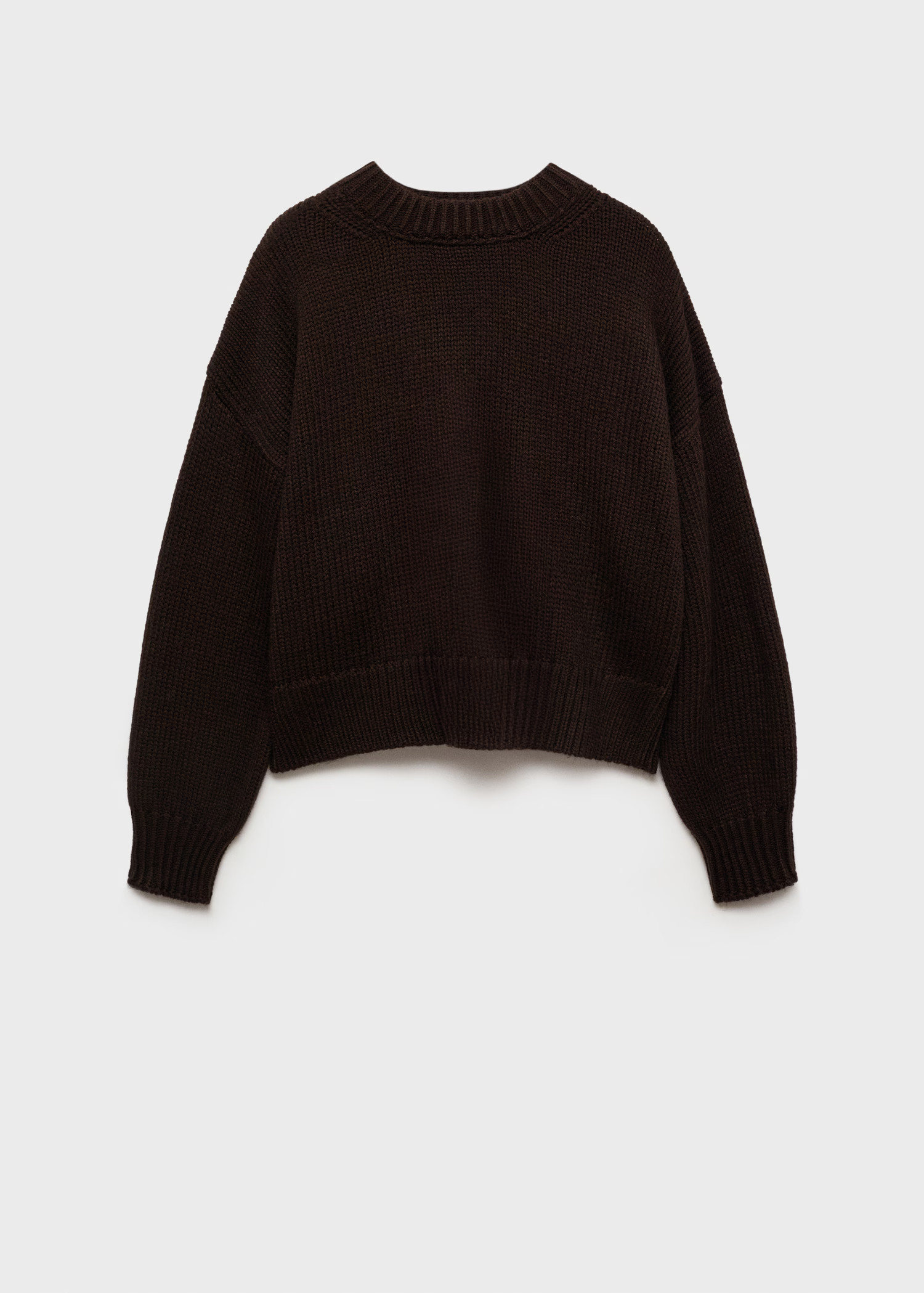 Cotton-linen round-neck knitted sweater - Women | MANGO USA | Mango (US/MX/AU)
