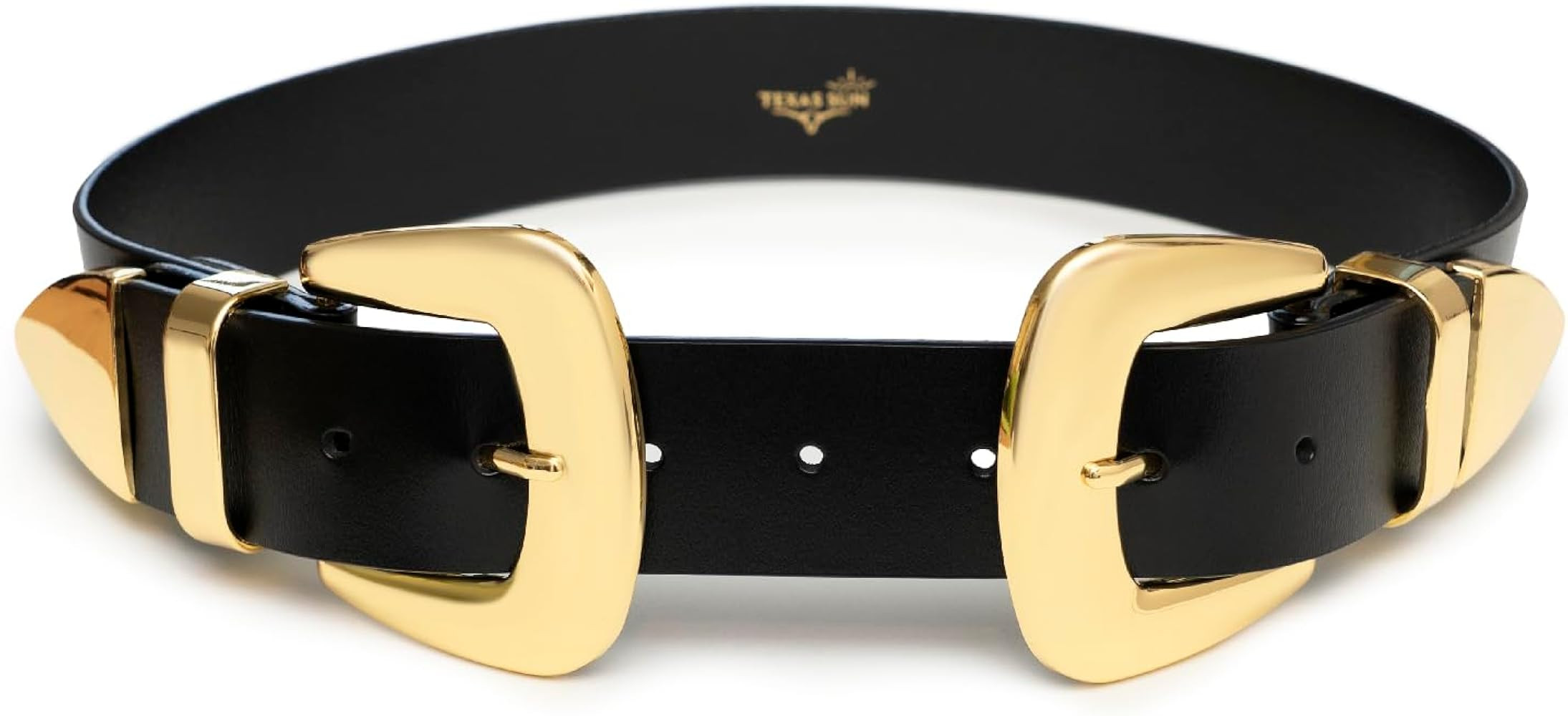 Double Buckle Western Waist Belt for Women – Boho Cowgirl Waist Belt – Belt for Dresses, Coun... | Amazon (US)