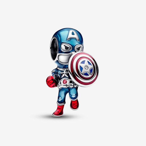 Pandora Marvel The Avengers Captain America Charm | Pandora US