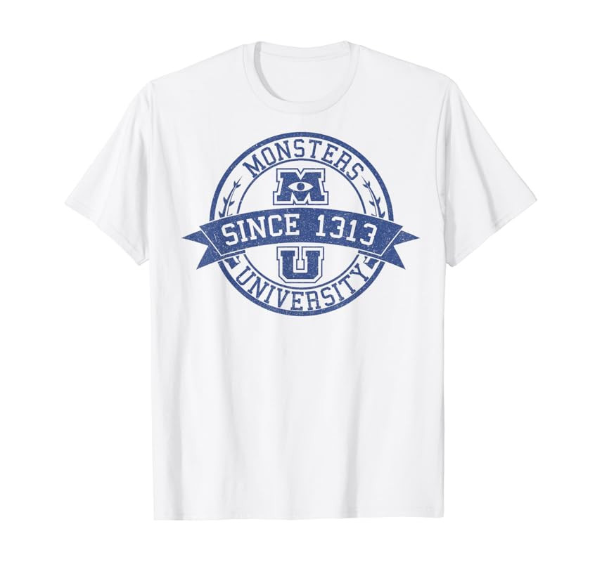 Disney Pixar Monsters University Since 1313 Logo T-Shirt | Amazon (US)