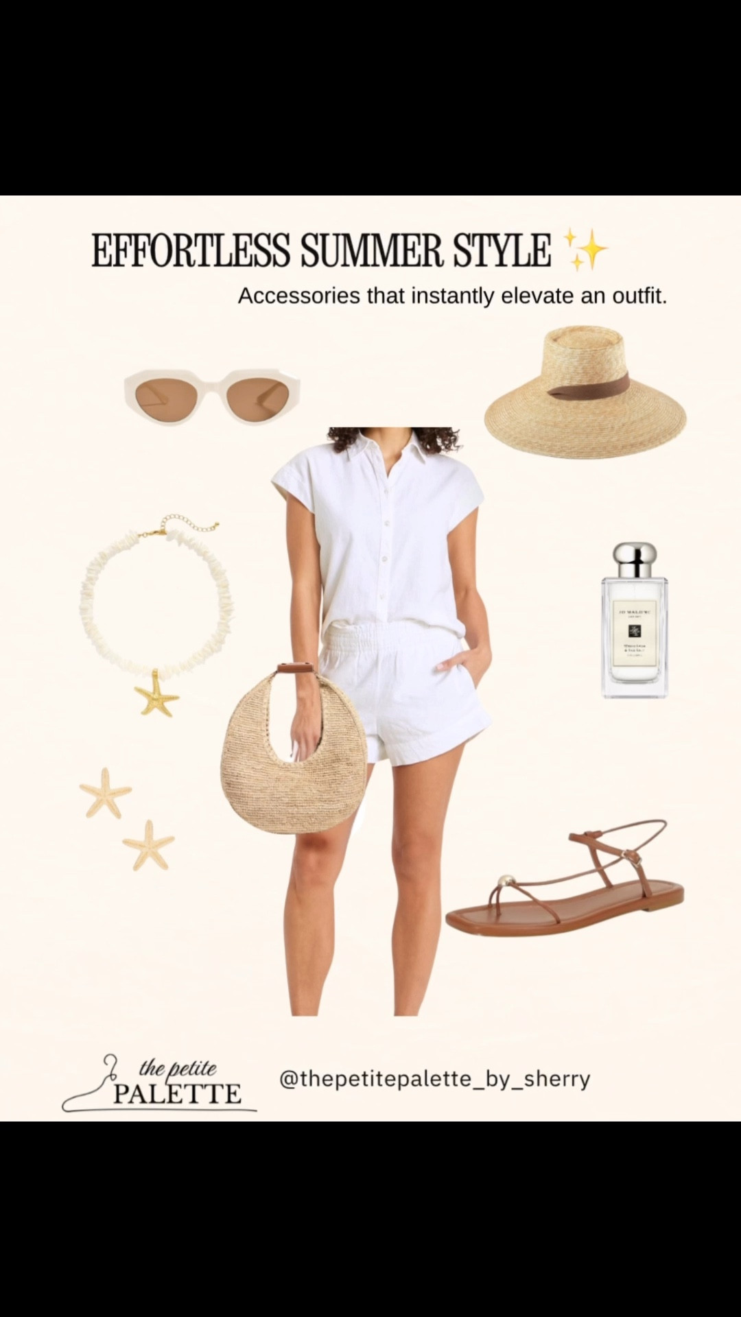 Effortless summer style starts with the right accessories ✨

These are the pieces that instantly complete a look.
Think woven textures, delicate jewelry, chic sandals, and timeless summer staples.

The kind of details that make even the simplest outfit feel styled.

Everything is linked on my LTK for easy access.
Follow @thepetitepalette_by_sherry for more petite style inspiration.

#ltkstyle #summeraccessories #petitefashion #elevatedstyle #ltkpetite #summerstyle

#LTKSeasonal #LTKootd #LTKPetite