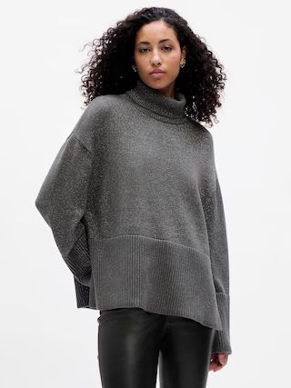 24/7 Split-Hem Turtleneck Sweater | Gap Factory