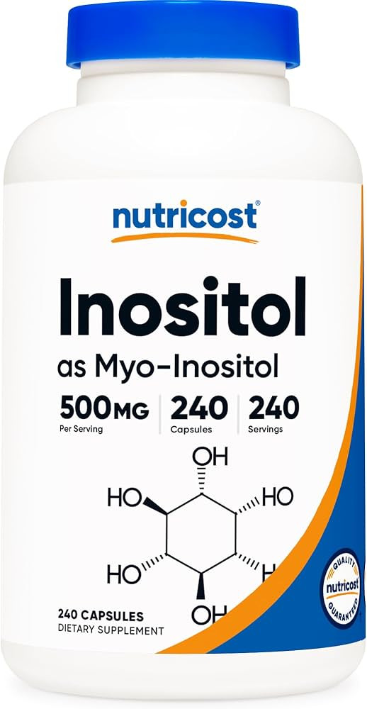 Nutricost Inositol Capsules 500mg, 240 Capsules - Veggie Capsules, Non-GMO, Gluten Free (Myo-Inos... | Amazon (US)