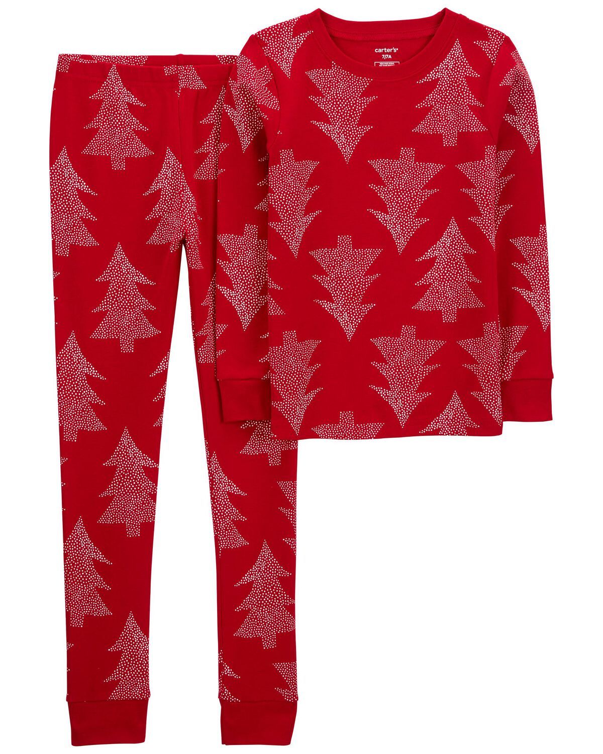 Red Kid 2-Piece Christmas Tree 100% Snug Fit Cotton Pajamas | carters.com | Carter's