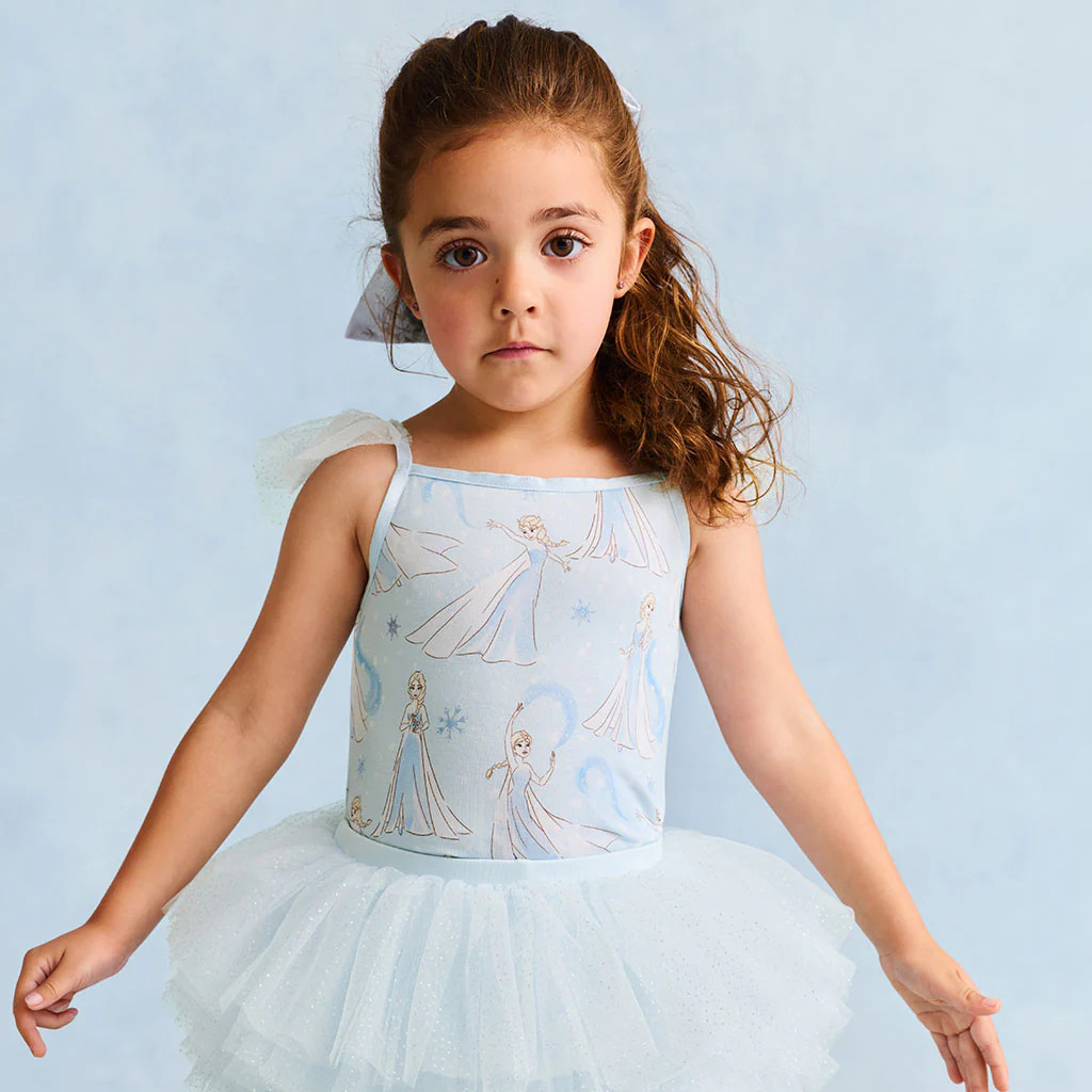 Blue Sleeveless Disney Let It Go Ruffled Tulle Cami | Posh Peanut\u00ae | Posh Peanut