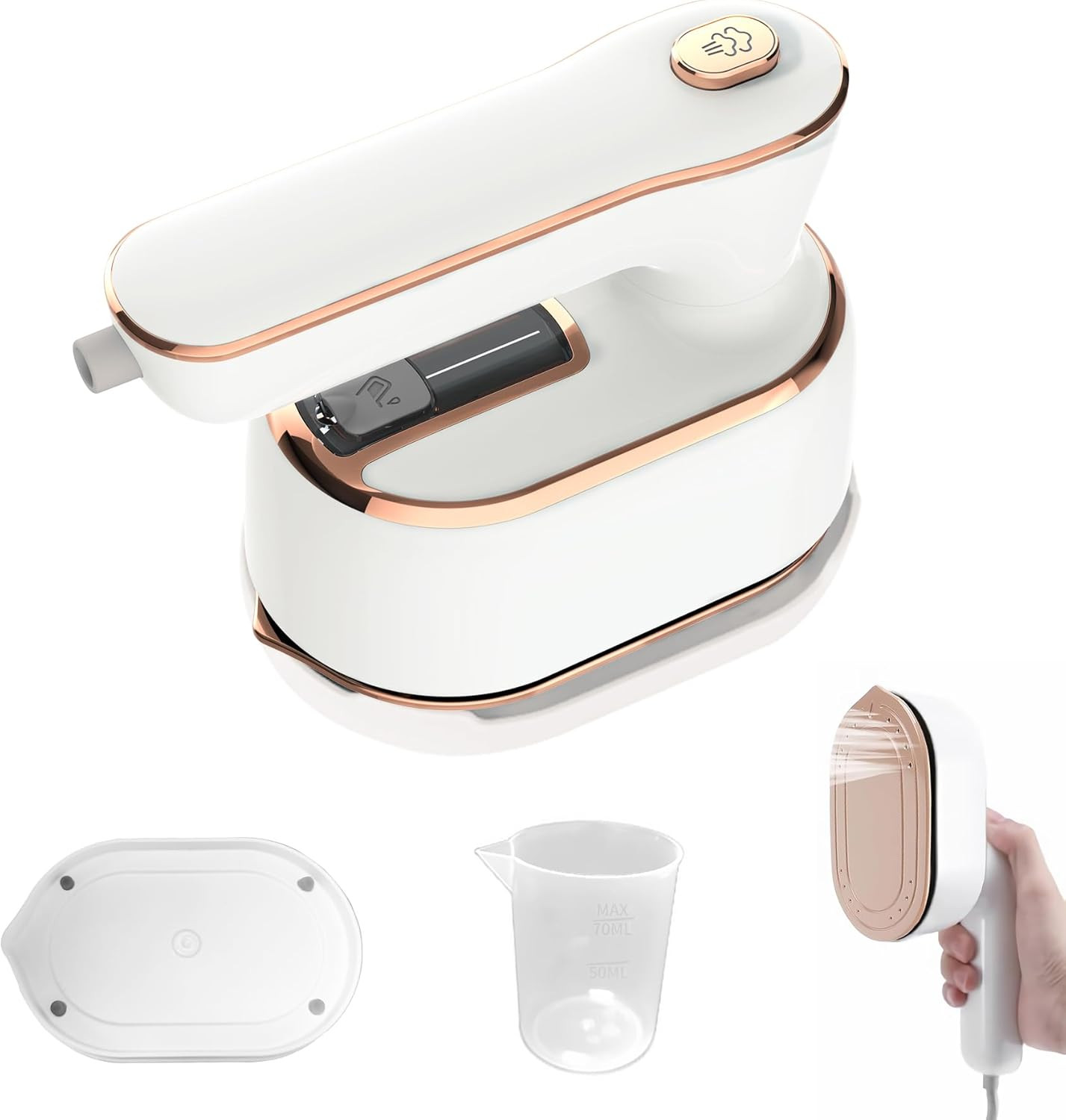 Steamer Iron,Handheld Clothing Steamer Travel Mini,Portable Steamer for Clothes,180° Rotatable,I... | Amazon (US)