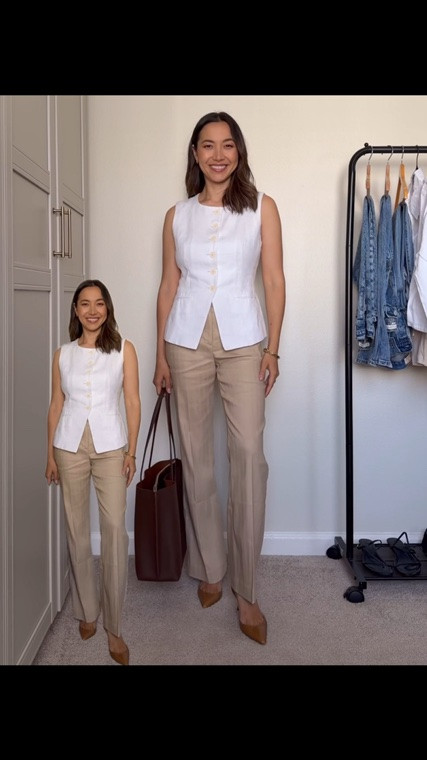 5 work outfits for the week 

Business casual / summer work outfits / office outfits / linen vest / white poplin skirt / button down / work dress

#LTKootd #LTKWorkwear