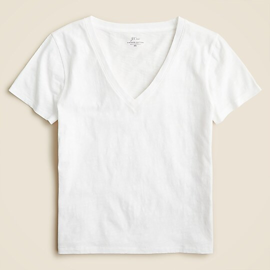 New vintage cotton V-neck T-shirt | J. Crew US