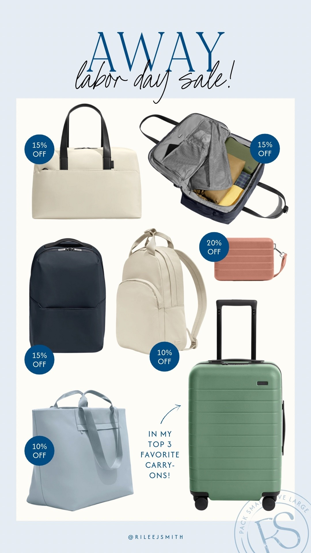 Some of my favorite travel items are on sale for Away’s Labor Day sale! ✈️ #luggage #travel

#LTKTravel #LTKItBag #LTKSaleAlert