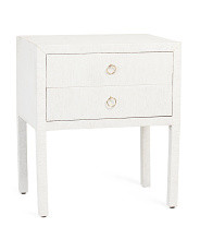 18x26 2 Drawer Raffia Table | Marshalls