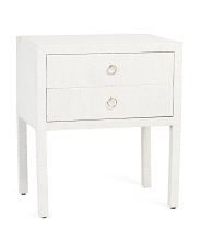 18x26 2 Drawer Raffia Table | Marshalls