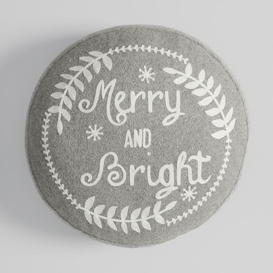 Merry and Bright Pillow | Pottery Barn Teen