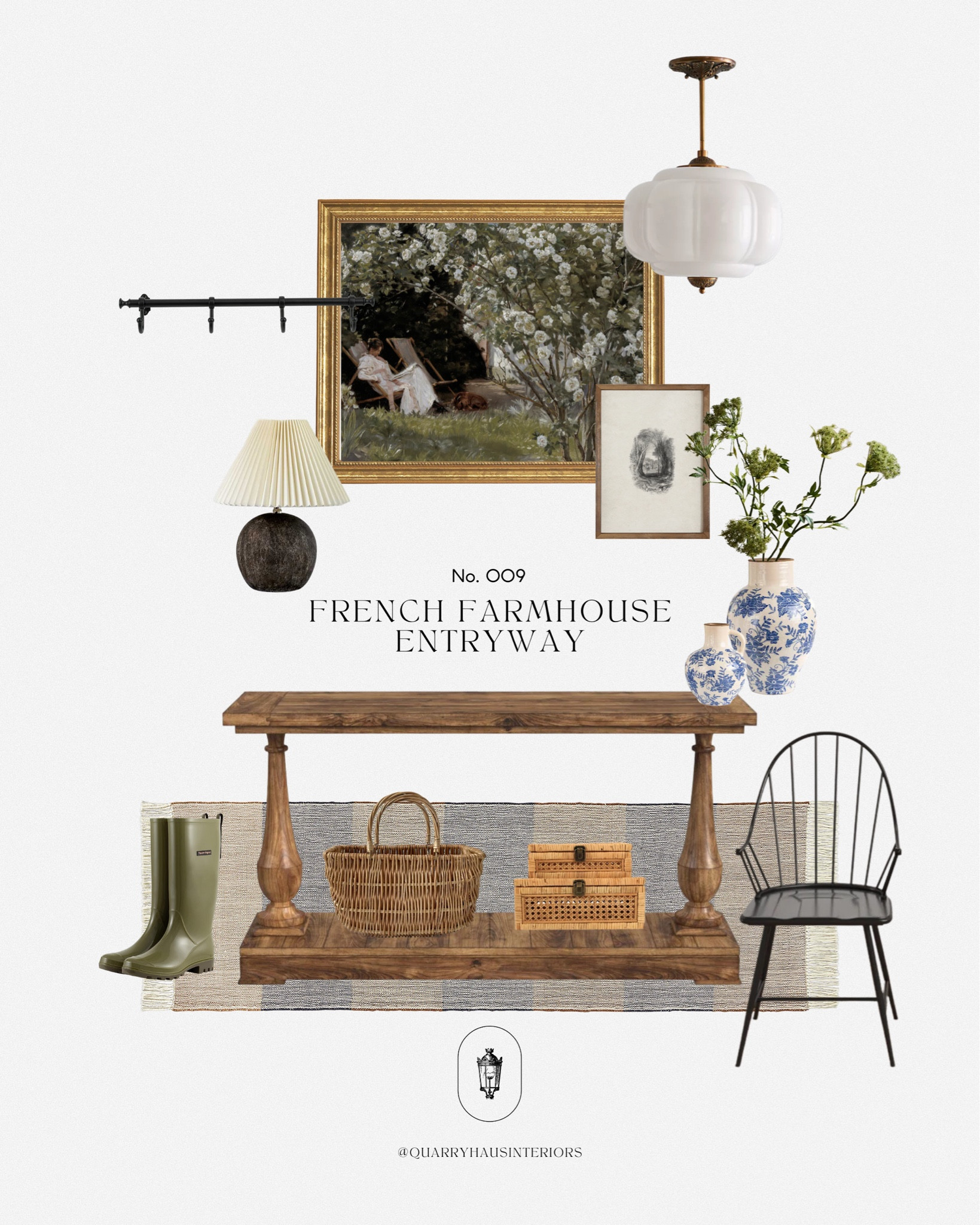 Give your guests a warm welcome with this French farmhouse entryway design! Old world inspired decor and mixed metals make this space feel timeless and casually chic. 🇫🇷

#LTKxAnthro #LTKhome