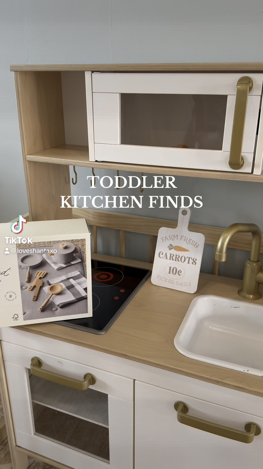 IKEA play kitchen with wooden toys. Montessori toys. Linked a similar kitchen as well! House of noa play mat, wooden play pen. Wooden espresso machine, target kitchen utensils, hearth and hand with magnolia, gifts for toddlers, Christmas gifts for kids #ltkvideo #ltkkids

#LTKHoliday #LTKSeasonal #LTKVideo