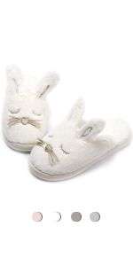 Cute Plush Bunny Animal Slippers for Women Indoor Outdoor | Amazon (US)