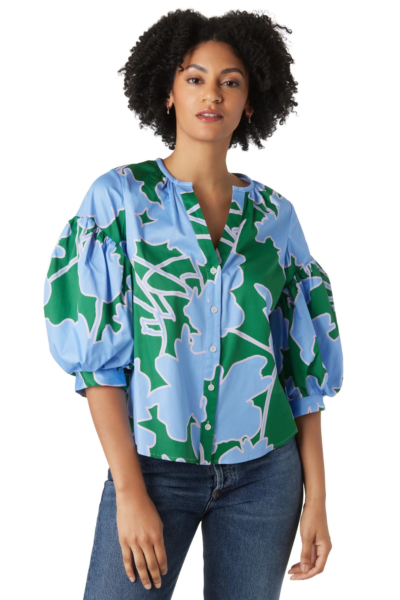 Ashby Top in Floral Figure | CROSBY by Mollie Burch | CROSBY by Mollie Burch