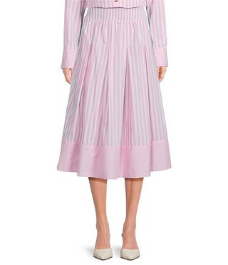 Buru Smocked Waist Midi Skirt | Dillard's | Dillard's